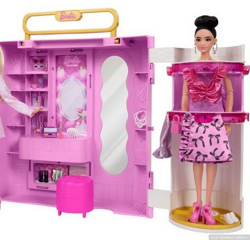 Модный штаб 2026: Новый шкаф Barbie Deluxe Style Closet — рай для шопоголика (фото 2)