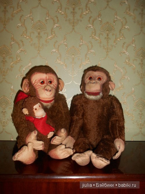 Обезьянка по имени Ник | Бэйбики Обезьянка по имени Ник — Плюшевые мишки и игрушки (Teddy Bear): винтаж