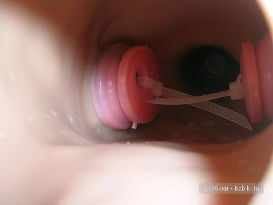 Ремонт головы куклы, крепление на резинке, часть 2