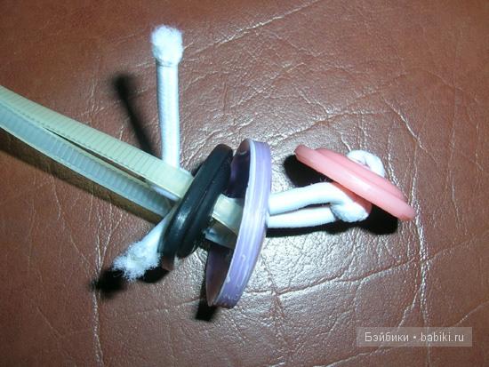 Ремонт головы куклы, крепление на резинке, часть 2