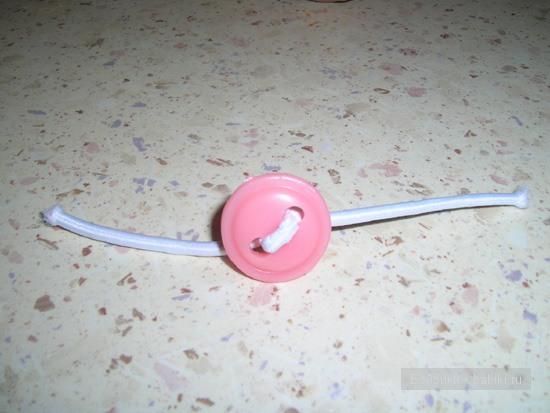 Ремонт головы куклы, крепление на резинке, часть 2