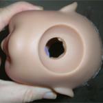 Ремонт головы куклы, крепление на резинке, часть 2