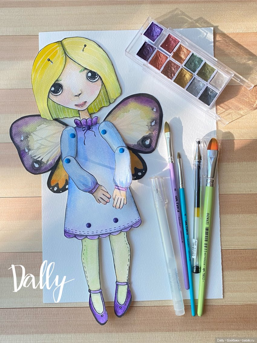 Лупоглазки #1 и 2. Подвижные бумажные куклы (фото 2)