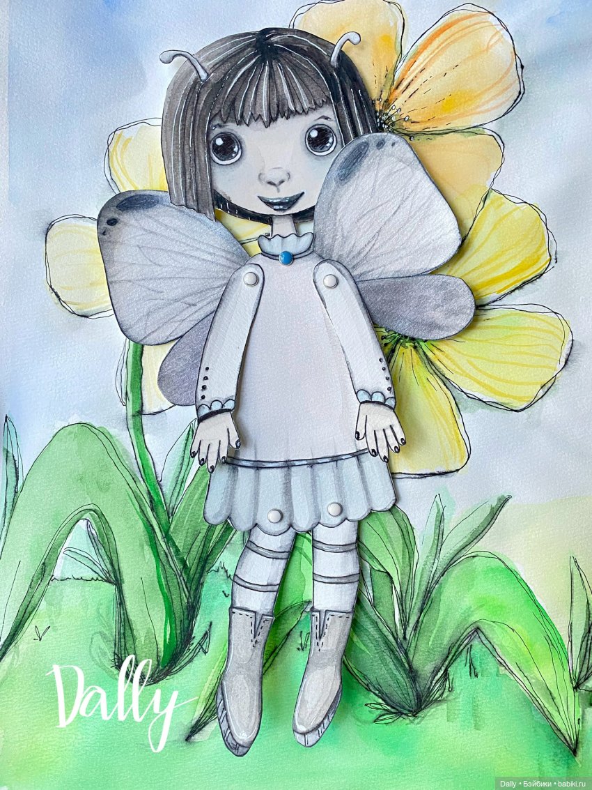 Лупоглазки #1 и 2. Подвижные бумажные куклы (фото 9)