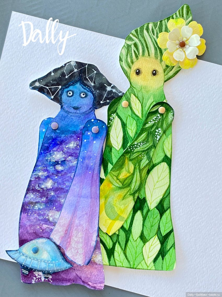 Ботаника и Галактика — Авторские куклы из дерева (фото 7)