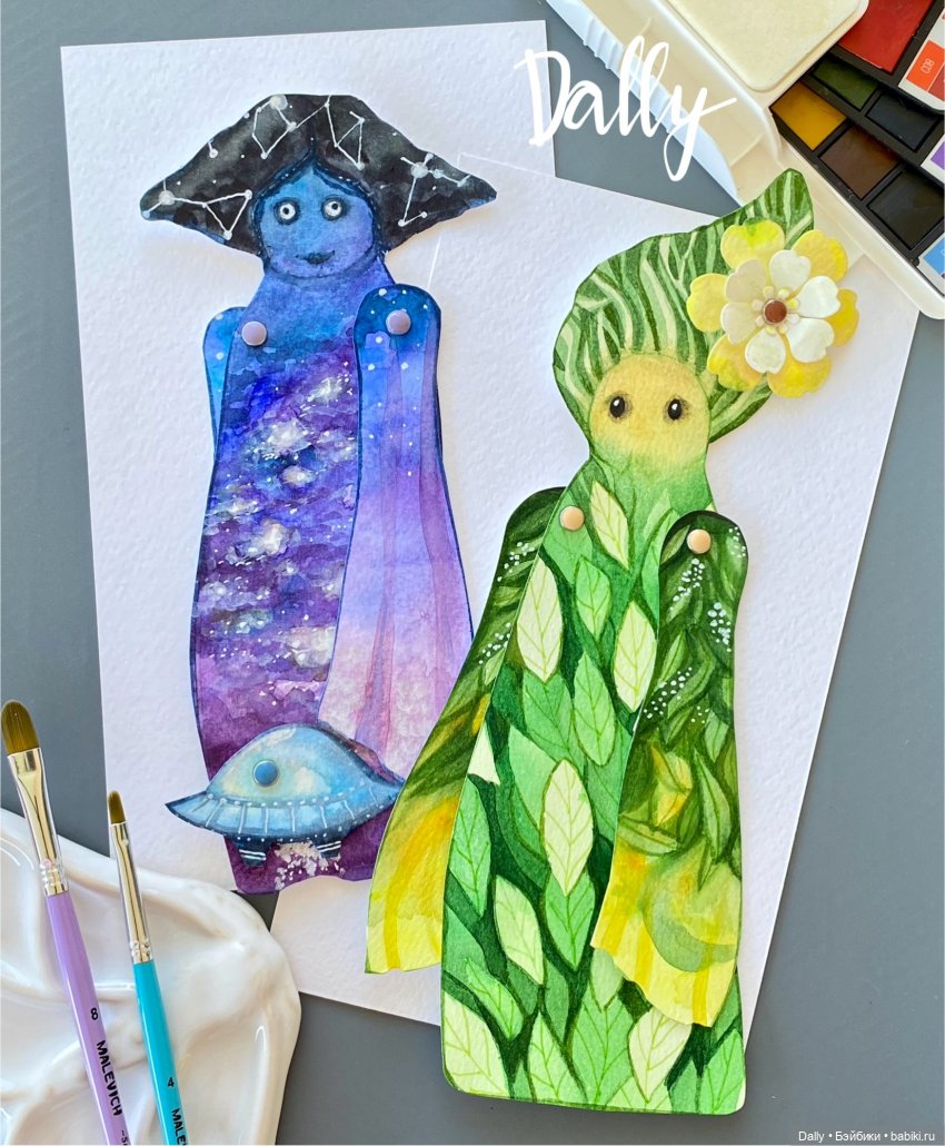 Ботаника и Галактика — Авторские куклы из дерева
