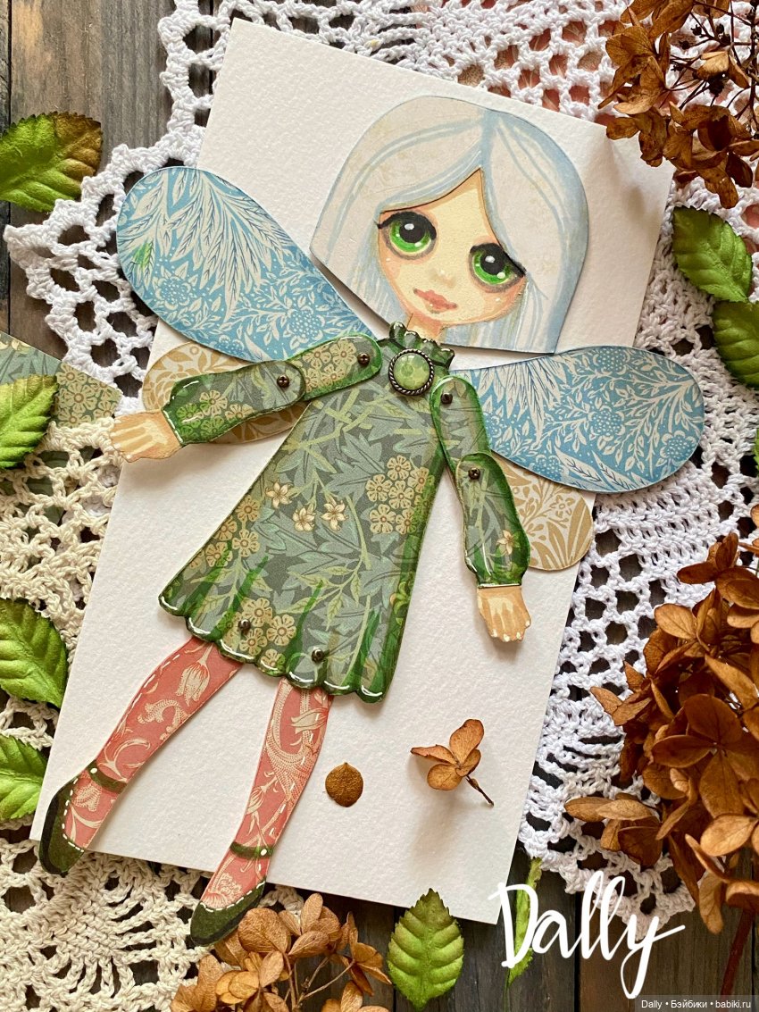 Травяная и Ловец снов — Авторские куклы из дерева (фото 4)