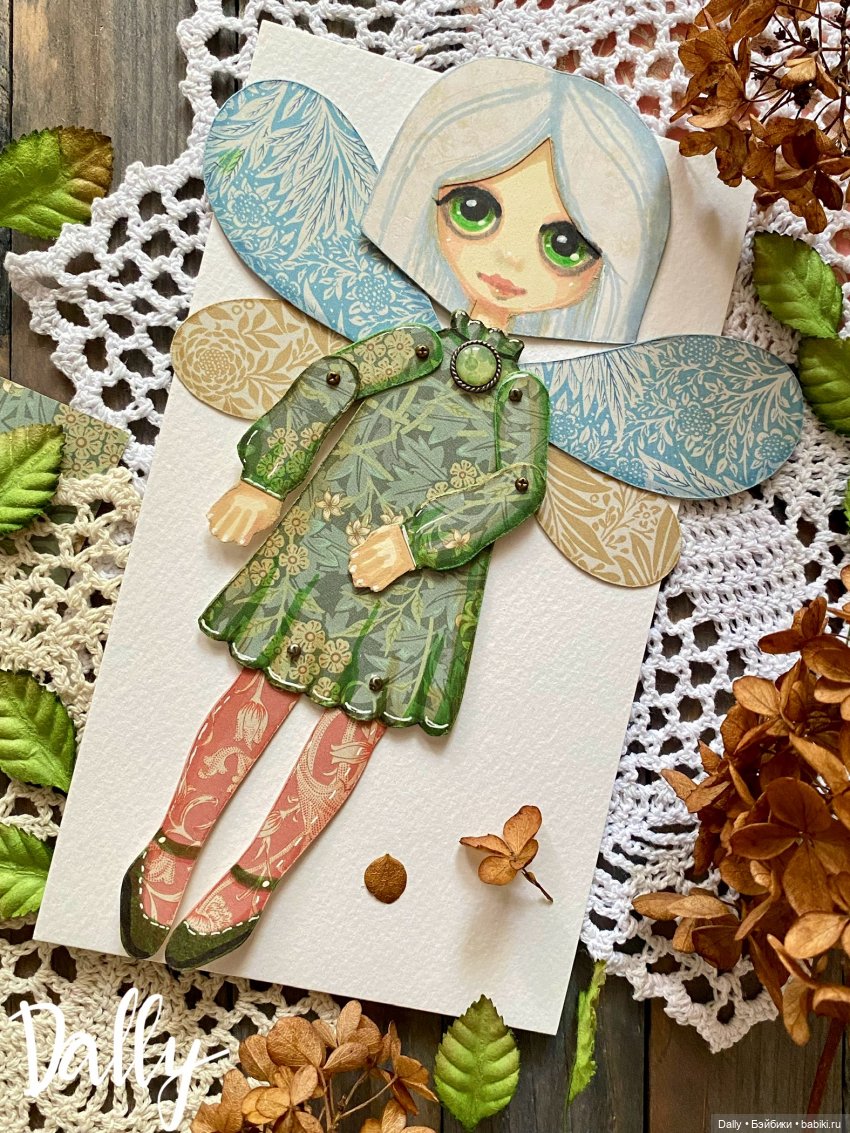Травяная и Ловец снов — Авторские куклы из дерева (фото 3)