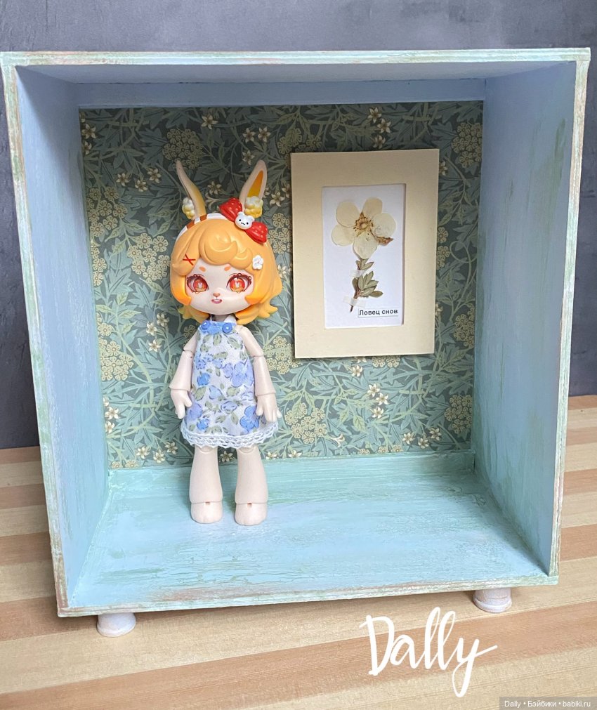 Доллбокс с цветком — Румбоксы и кукольные интерьеры: фото