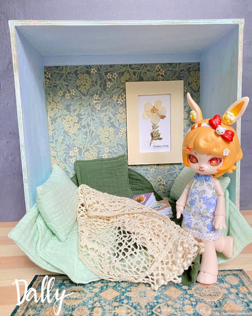 Доллбокс с цветком — Румбоксы и кукольные интерьеры: фото