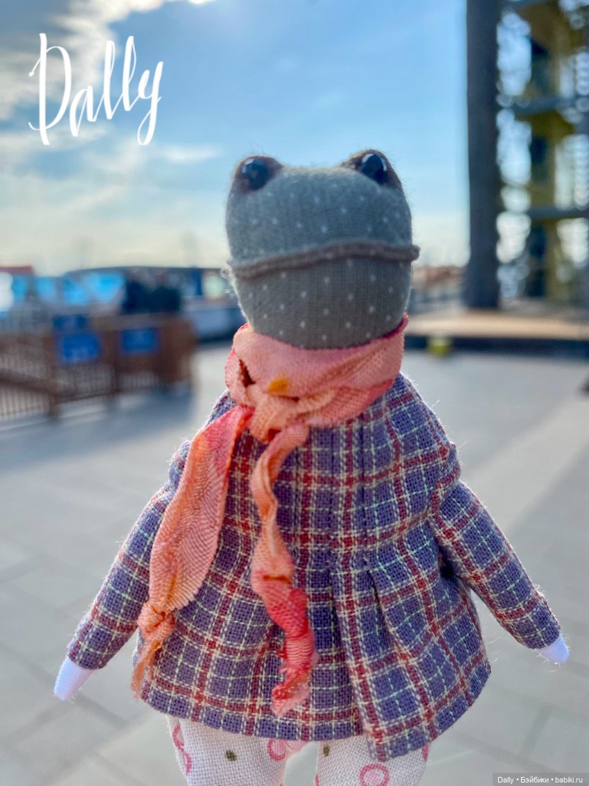 Лягушка и Петербург — Домашние фото авторских игрушек: Тедди (фото 4)