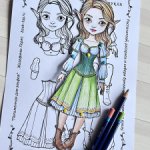 DIY Шарнирная бумажная кукла «Полли»