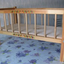 кроватка для кукол деревянная
