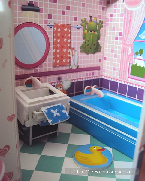 Лови момент! Или кто здесь будет жить? 3D пазл, миниатюрная ванная для кукол