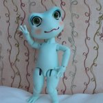 А мы не ждали, не гадали... Или наш новый житель от Pipos, лягушонок Trudy.