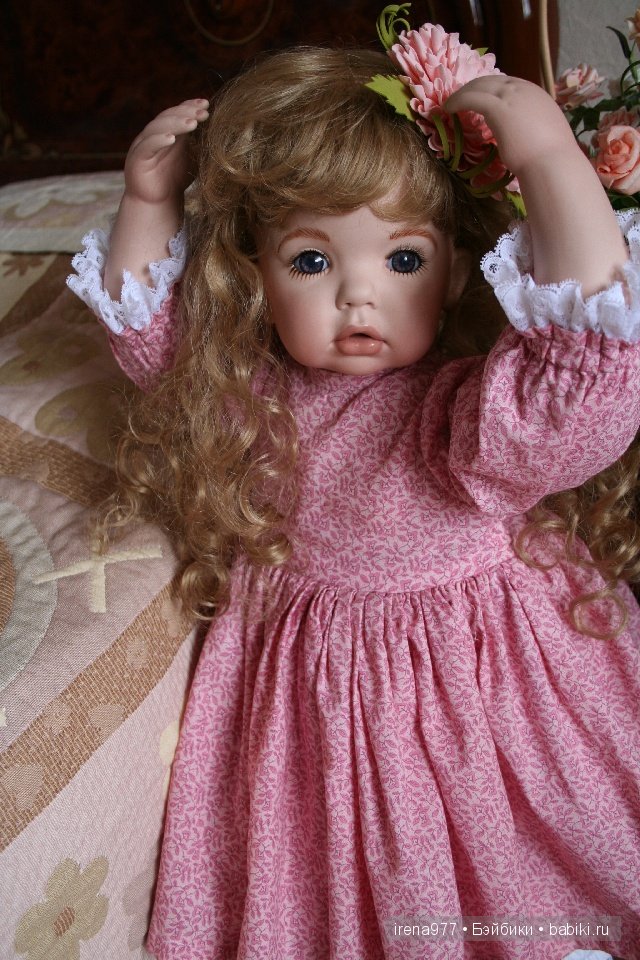 Нежная фарфоровая девочка. Молд TIBBY, Donna Rubert (фото 8)
