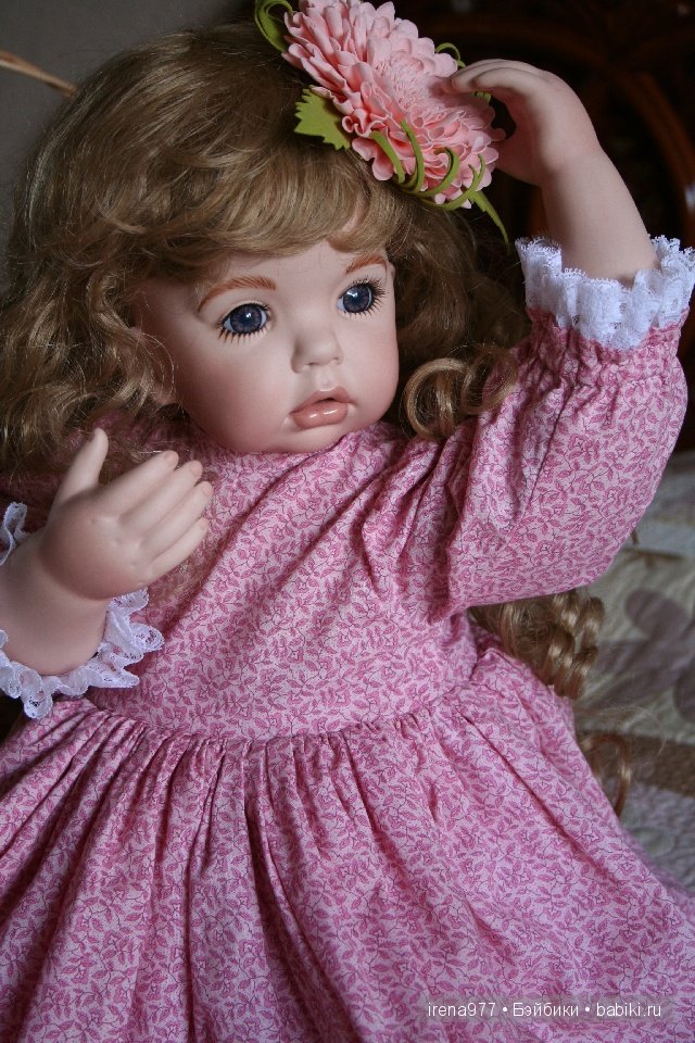 Нежная фарфоровая девочка. Молд TIBBY, Donna Rubert (фото 3)