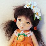 Моя первая текстильная куколка