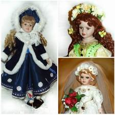 Мои авторские костюмы - образы фарфоровых кукол.