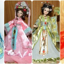 Мои куклёшки - китаянки поздравляют всех с наступающим Восточным Новым годом!!!