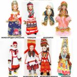 8 кукол в  костюмах народов Поволжья - 21 см (ООАК)