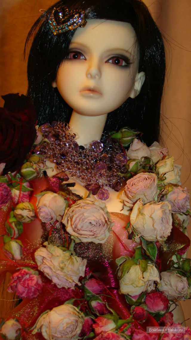 Платье из лепестков роз — Одежда и обувь для кукол BJD (БЖД): 1/3 (фото 9)