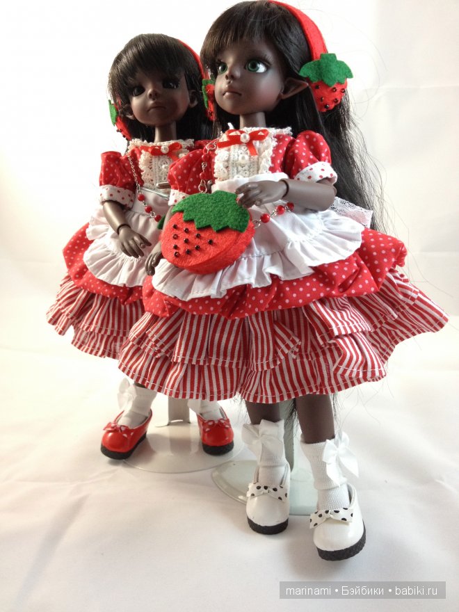 У нас клубнично-земляничное настроение. Куклы Kaye Wiggs