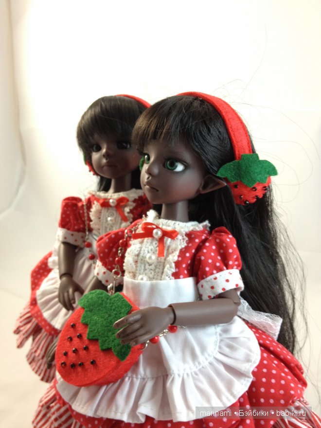 У нас клубнично-земляничное настроение. Куклы Kaye Wiggs