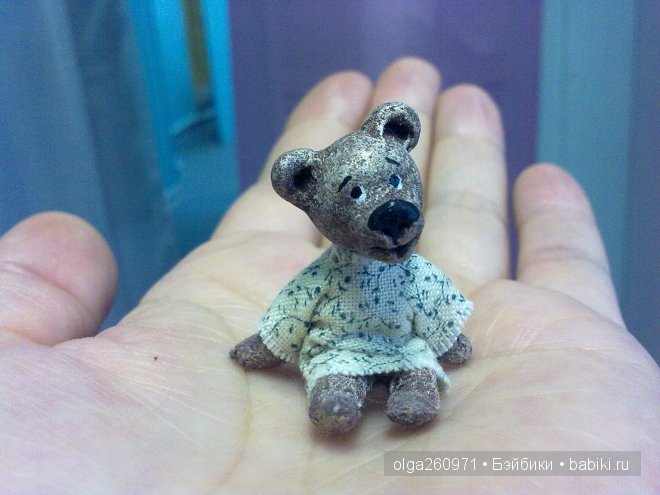 Мои мишки-малышки. Кукольная миниатюра Ольги Павлычевой (фото 2)