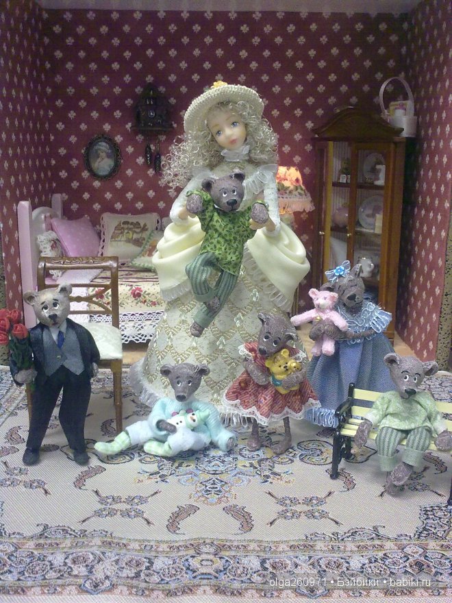 Мои мишки-малышки. Кукольная миниатюра Ольги Павлычевой