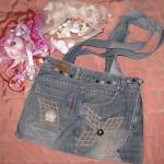 Джинсы превращаются, превращаются... в сумку!