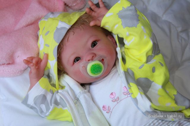 Улыбончик №2 или Солнышко для мамы... кукла реборн Antoinette Kit by Linda Murray (фото 4)