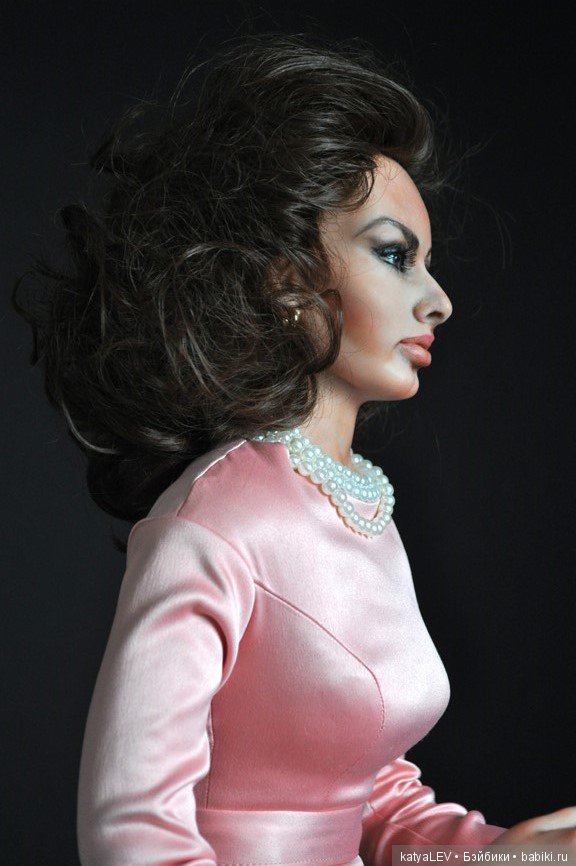 Портретная кукла "Софи Лорен" Тимкаевой Елены