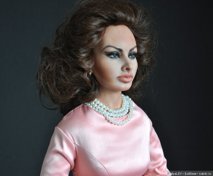 Портретная кукла "Софи Лорен" Тимкаевой Елены (фото 5)
