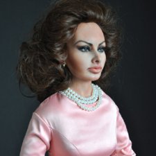 Портретная кукла "Софи Лорен" Тимкаевой Елены