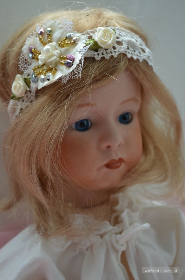 Нежная девочка "Репро". Немецкая фарфоровая кукла (фото 5)