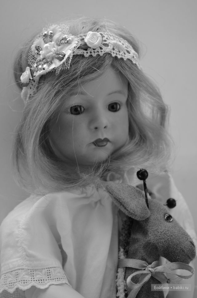 Нежная девочка "Репро". Немецкая фарфоровая кукла (фото 10)