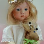 Нежная девочка "Репро". Немецкая фарфоровая кукла