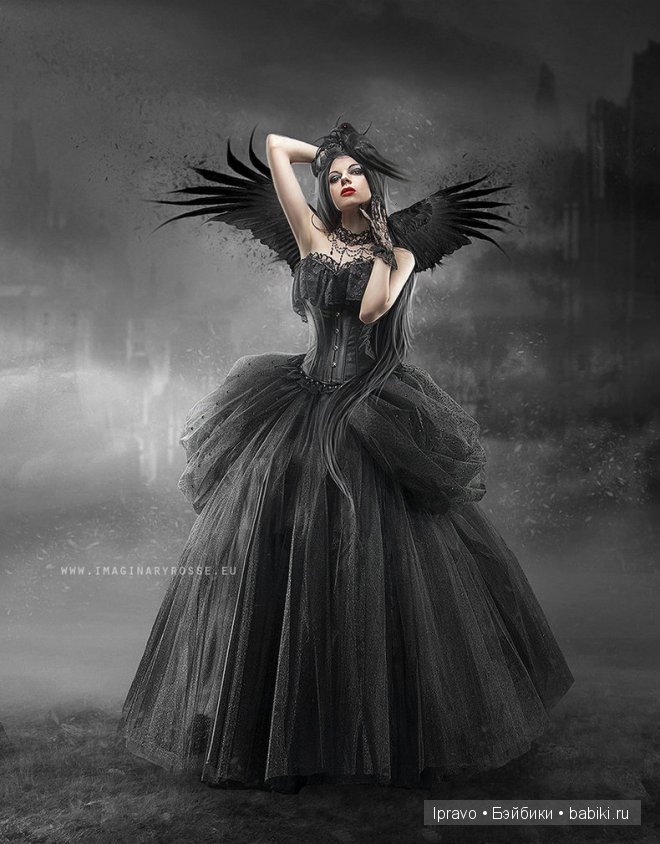 Образ "леди Равен" в куклах. Фарфоровая кукла - японочка RAVEN от Donna RuBert