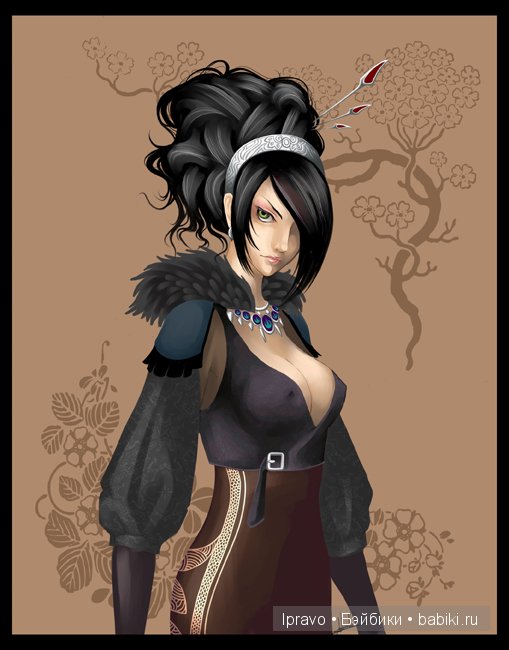 Образ "леди Равен" в куклах. Фарфоровая кукла - японочка RAVEN от Donna RuBert