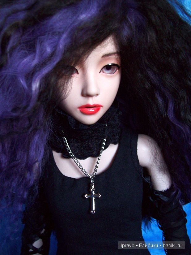 Образ "леди Равен" в куклах. Фарфоровая кукла - японочка RAVEN от Donna RuBert