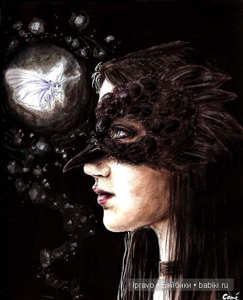 Образ "леди Равен" в куклах. Фарфоровая кукла - японочка RAVEN от Donna RuBert