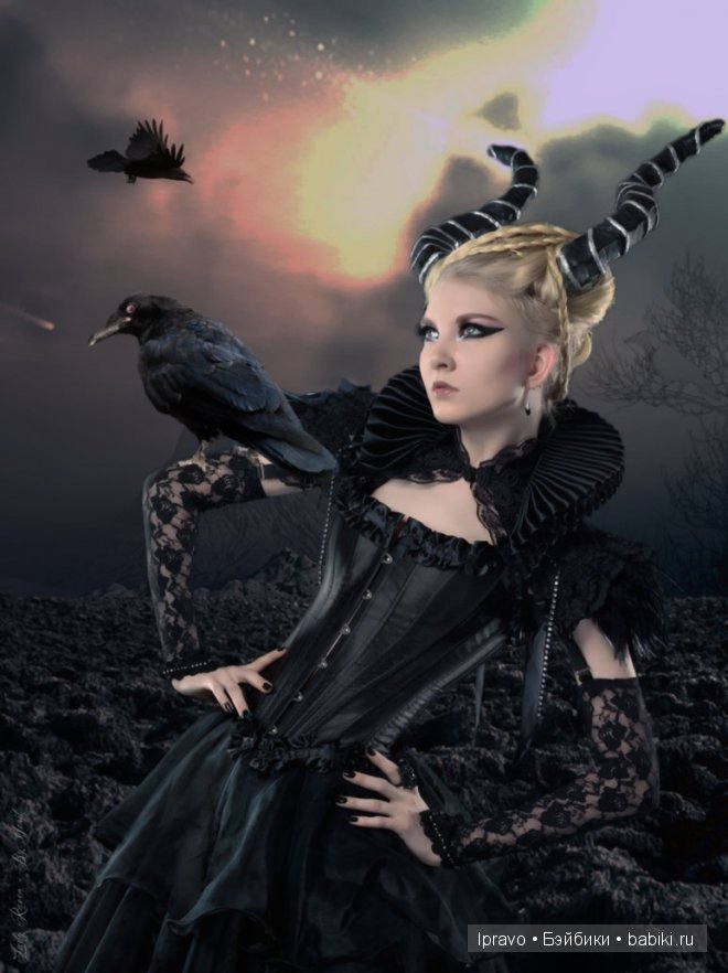 Образ "леди Равен" в куклах. Фарфоровая кукла - японочка RAVEN от Donna RuBert