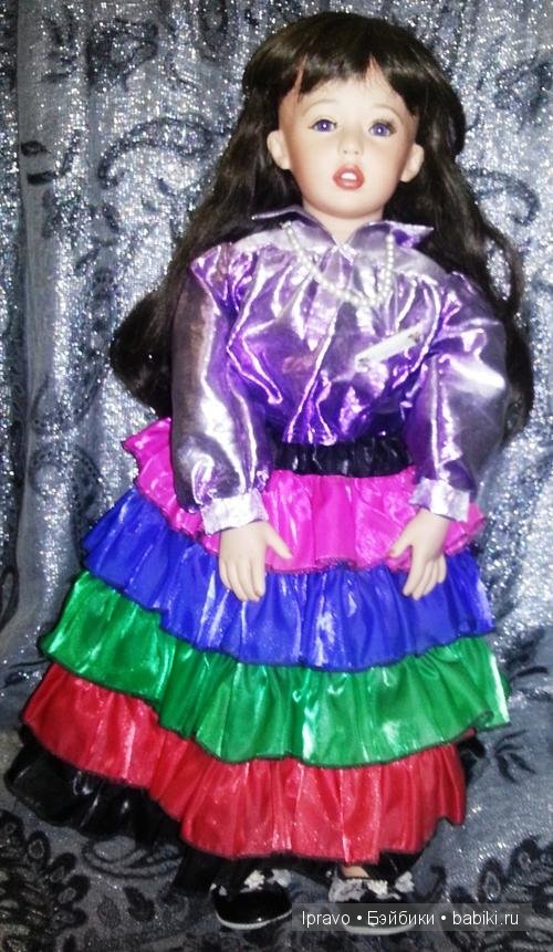 Образ "леди Равен" в куклах. Фарфоровая кукла - японочка RAVEN от Donna RuBert