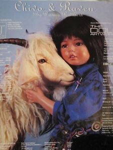 Образ "леди Равен" в куклах. Фарфоровая кукла - японочка RAVEN от Donna RuBert