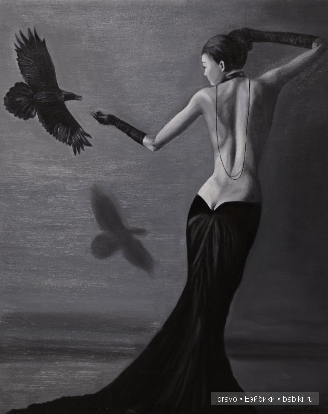 Образ "леди Равен" в куклах. Фарфоровая кукла - японочка RAVEN от Donna RuBert