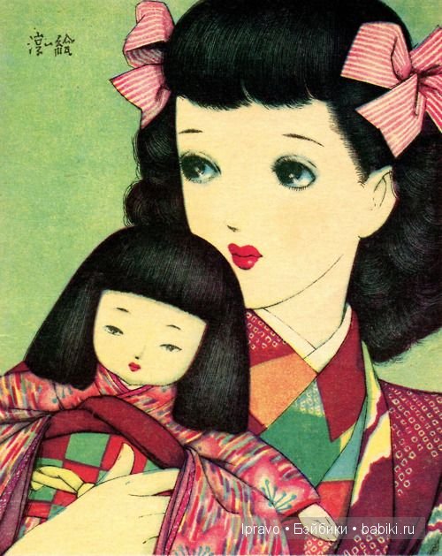 Образ "леди Равен" в куклах. Фарфоровая кукла - японочка RAVEN от Donna RuBert