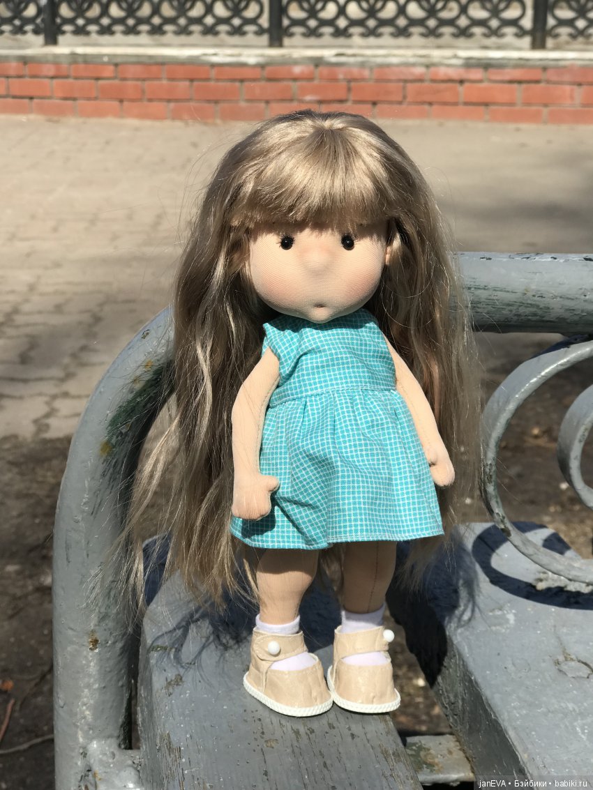 Девочка апреля — Текстильные игрушки и примитивы: кофейные (фото 3)