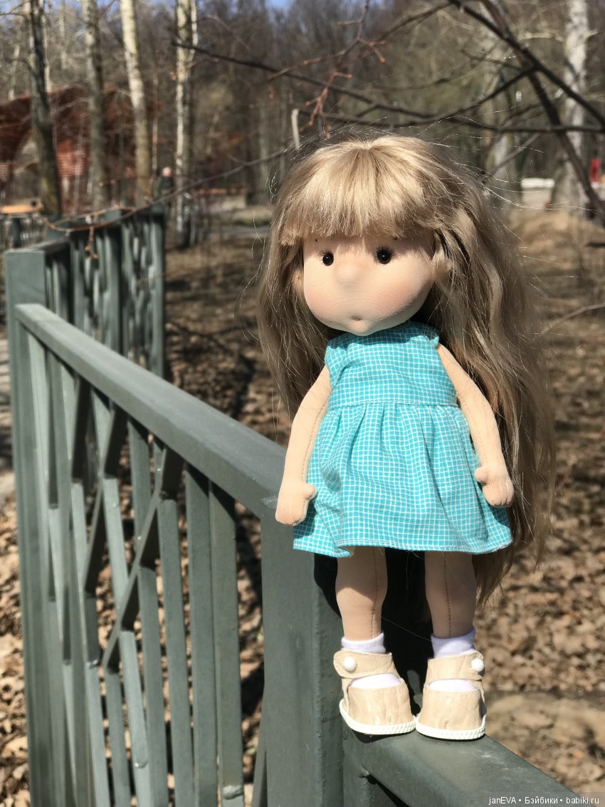 Девочка апреля — Текстильные игрушки и примитивы: кофейные (фото 5)