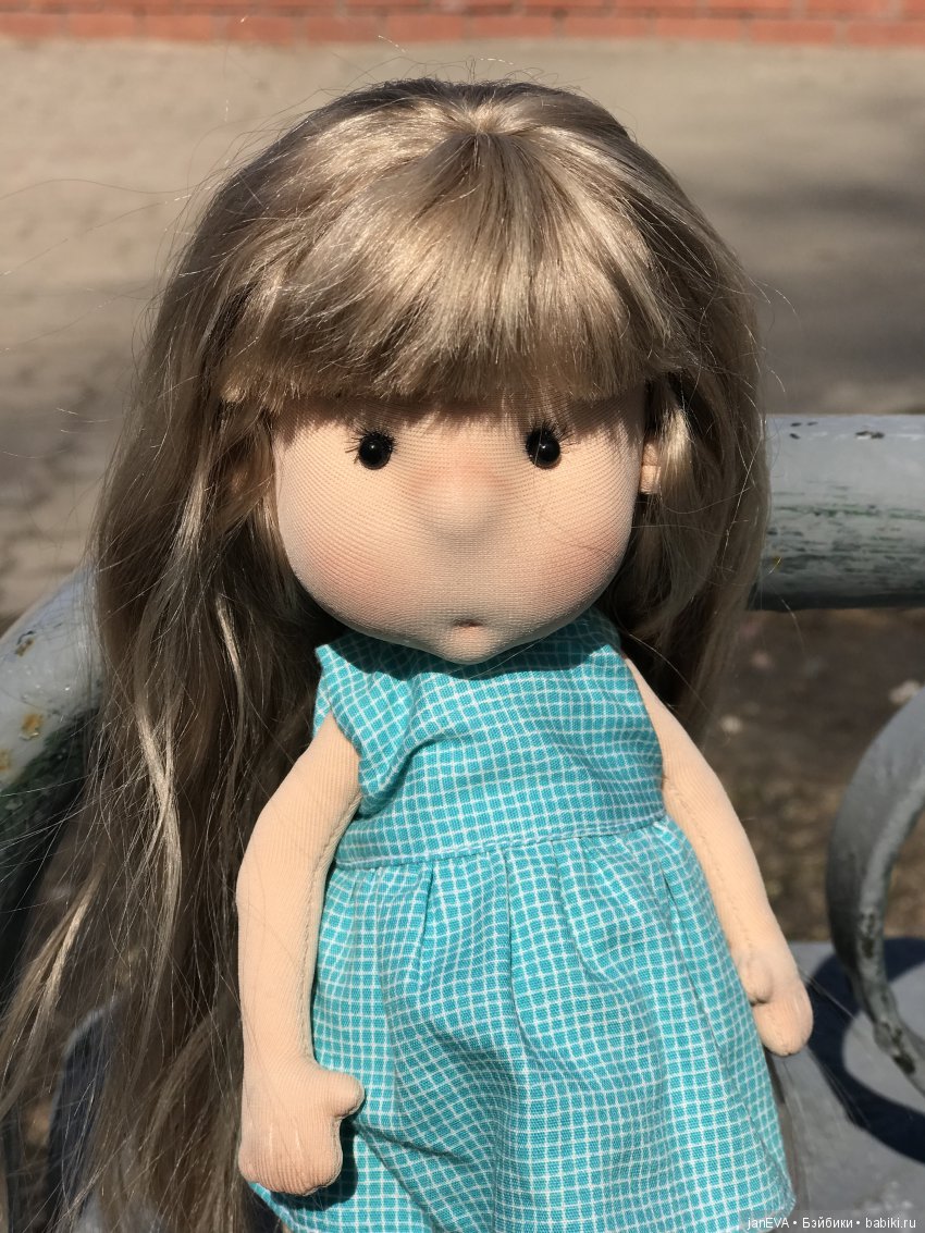 Девочка апреля — Текстильные игрушки и примитивы: кофейные (фото 4)